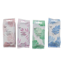 Well designed 10pcs single pack individual cleaning hand wet wipes on stock